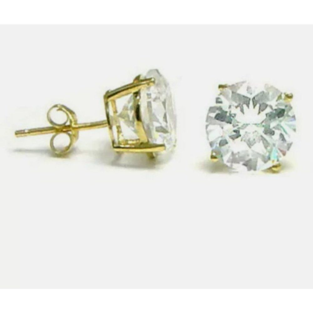 14kt gold yellow gold earrings unisex masculine or feminine fine …