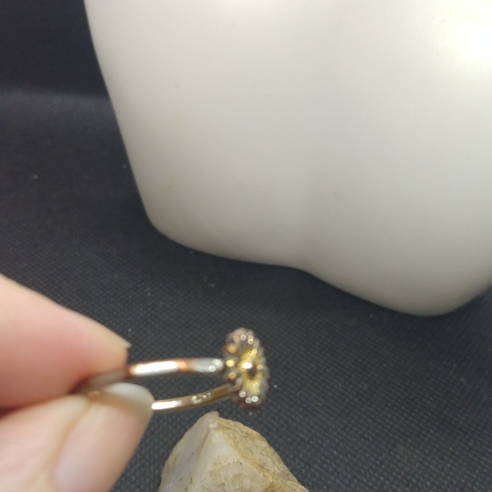 My sunflower sterling silver solid s925 ring size 5