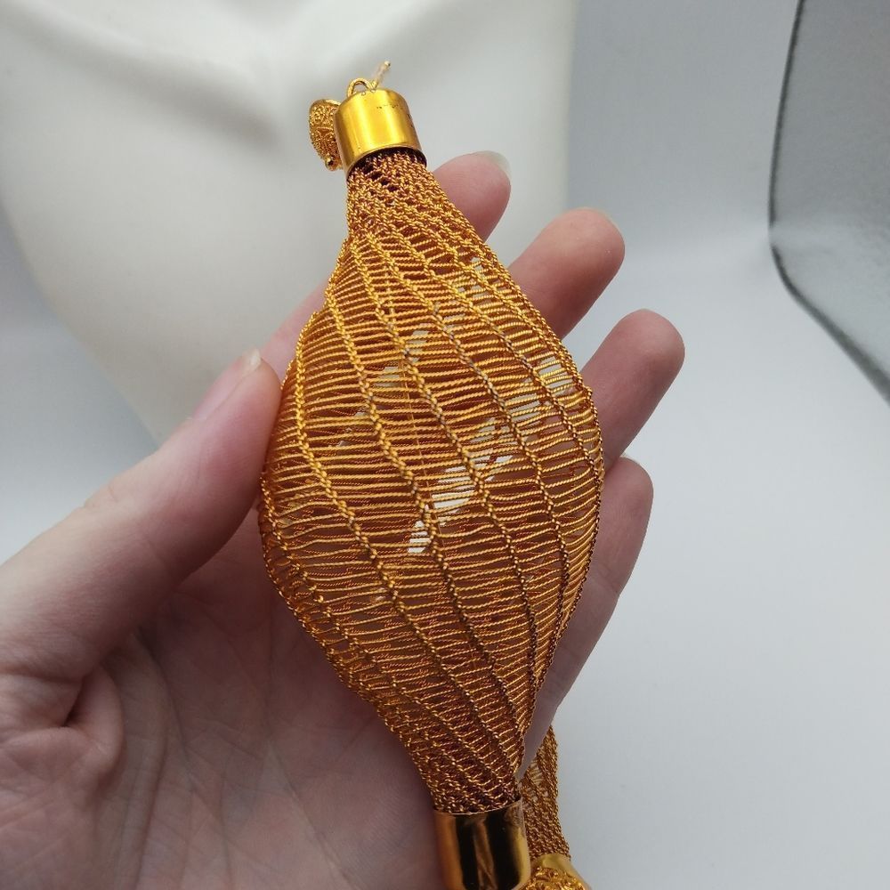 ❤️2 gram gold plated African party wear earrings large