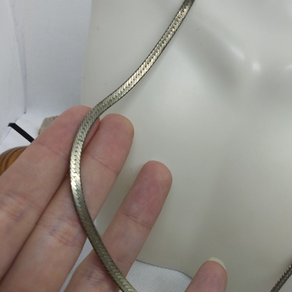 ❤️14k stamped white gold chain necklace unisex
