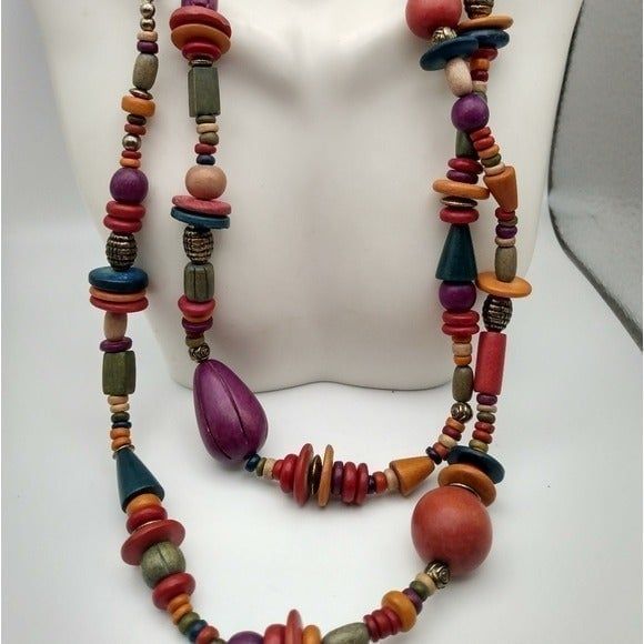 ❤️African fertility wooden beaded necklace