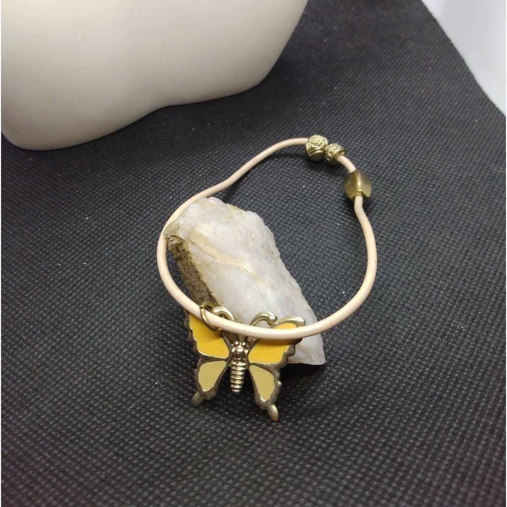 Botanical butterfly bracelet