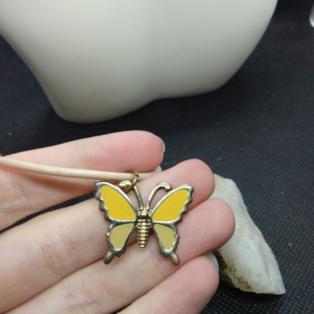 Botanical butterfly bracelet