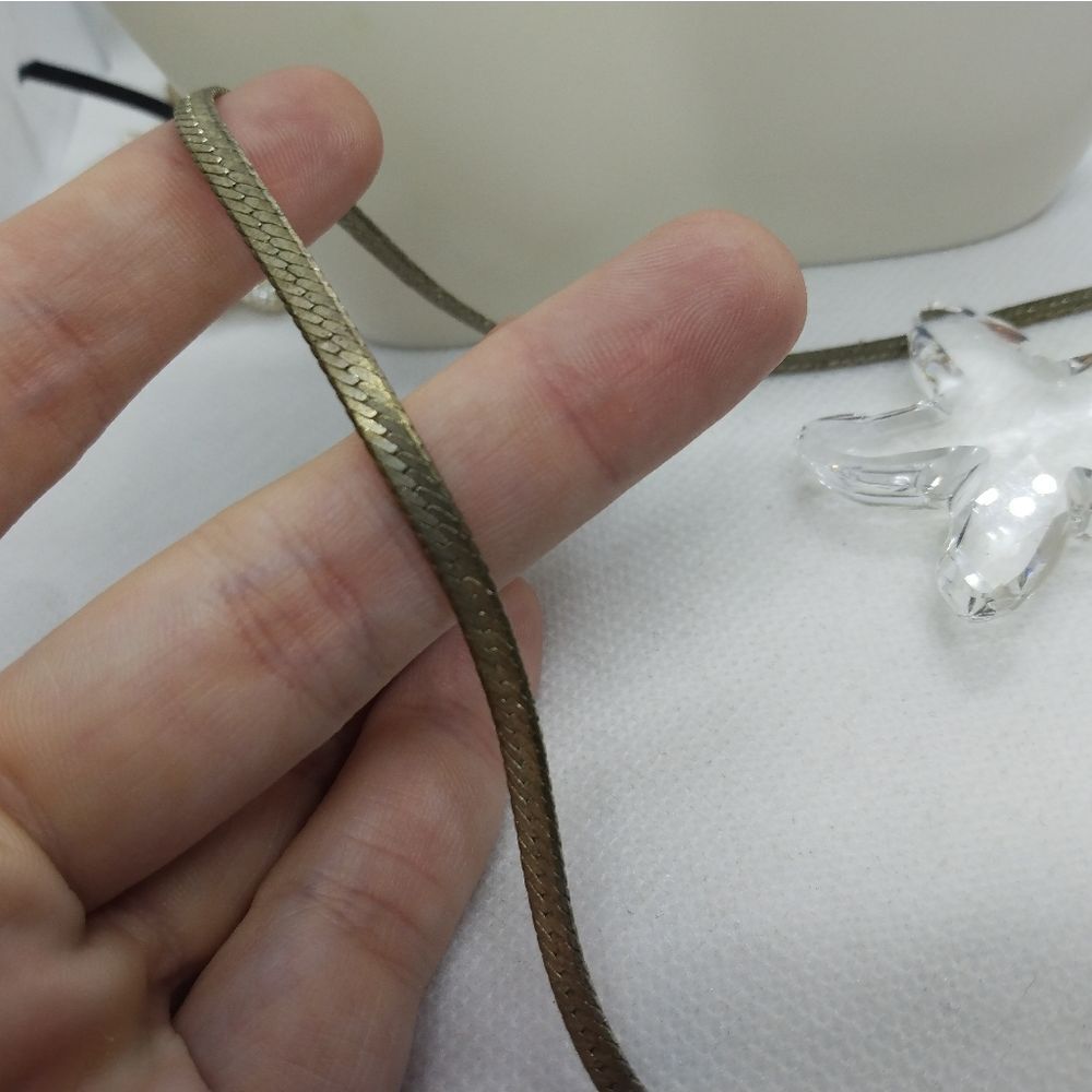 ❤️14k stamped white gold chain necklace unisex