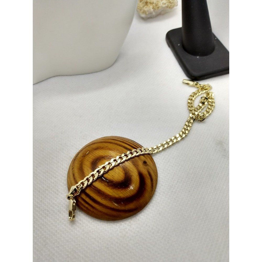 14kt Italy stamped gold chain Bracelet