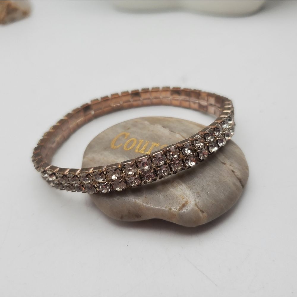 Regency crystal evening wear stretch bracelet