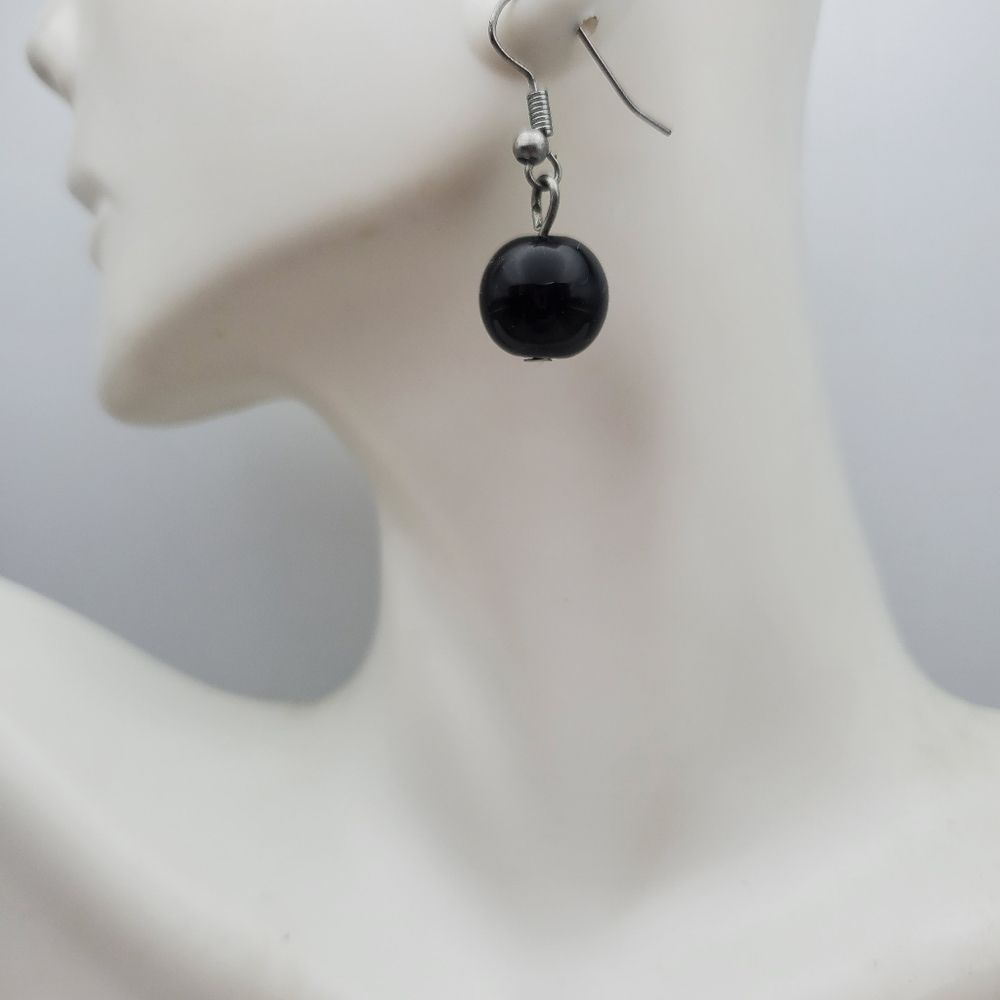 Midnight drop earrings