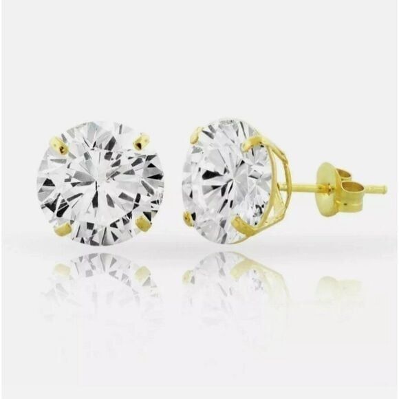 14kt gold yellow gold earrings unisex masculine or feminine fine …