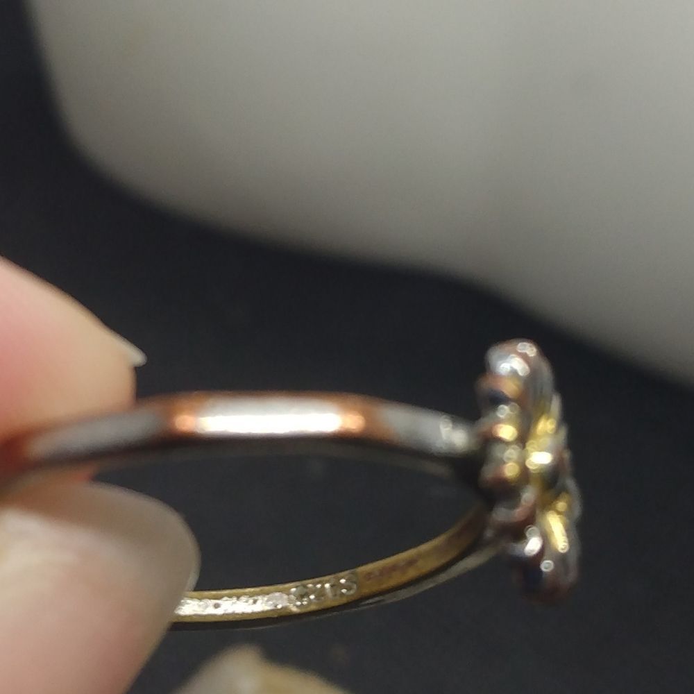 My sunflower sterling silver solid s925 ring size 5