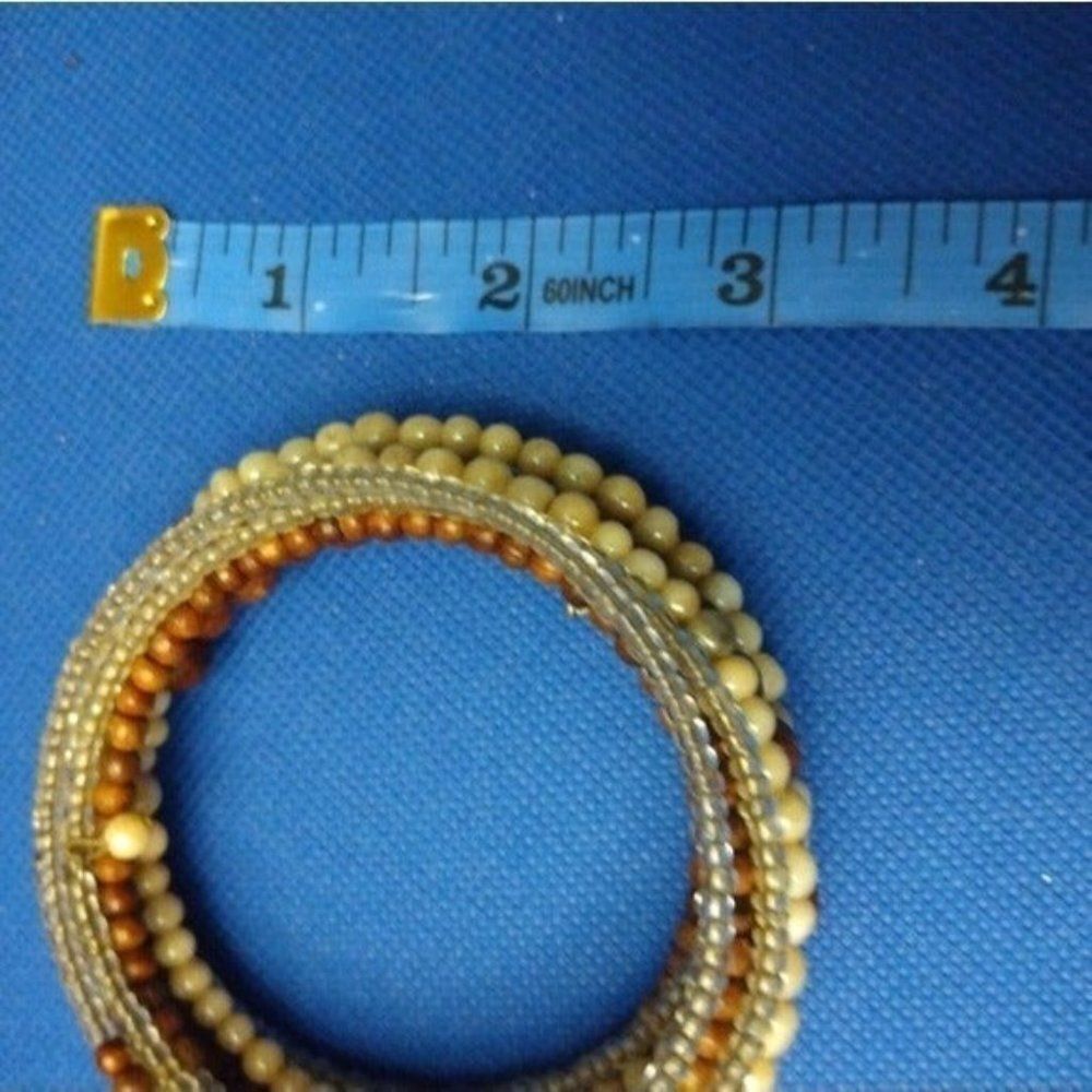 Boho multi layered beaded natural bracelet