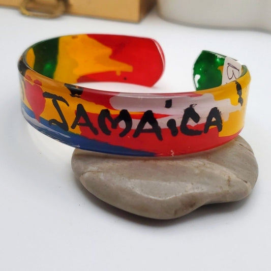 ❤️ Jamaica colorful‎ melt cuff bracelet vacation B1737