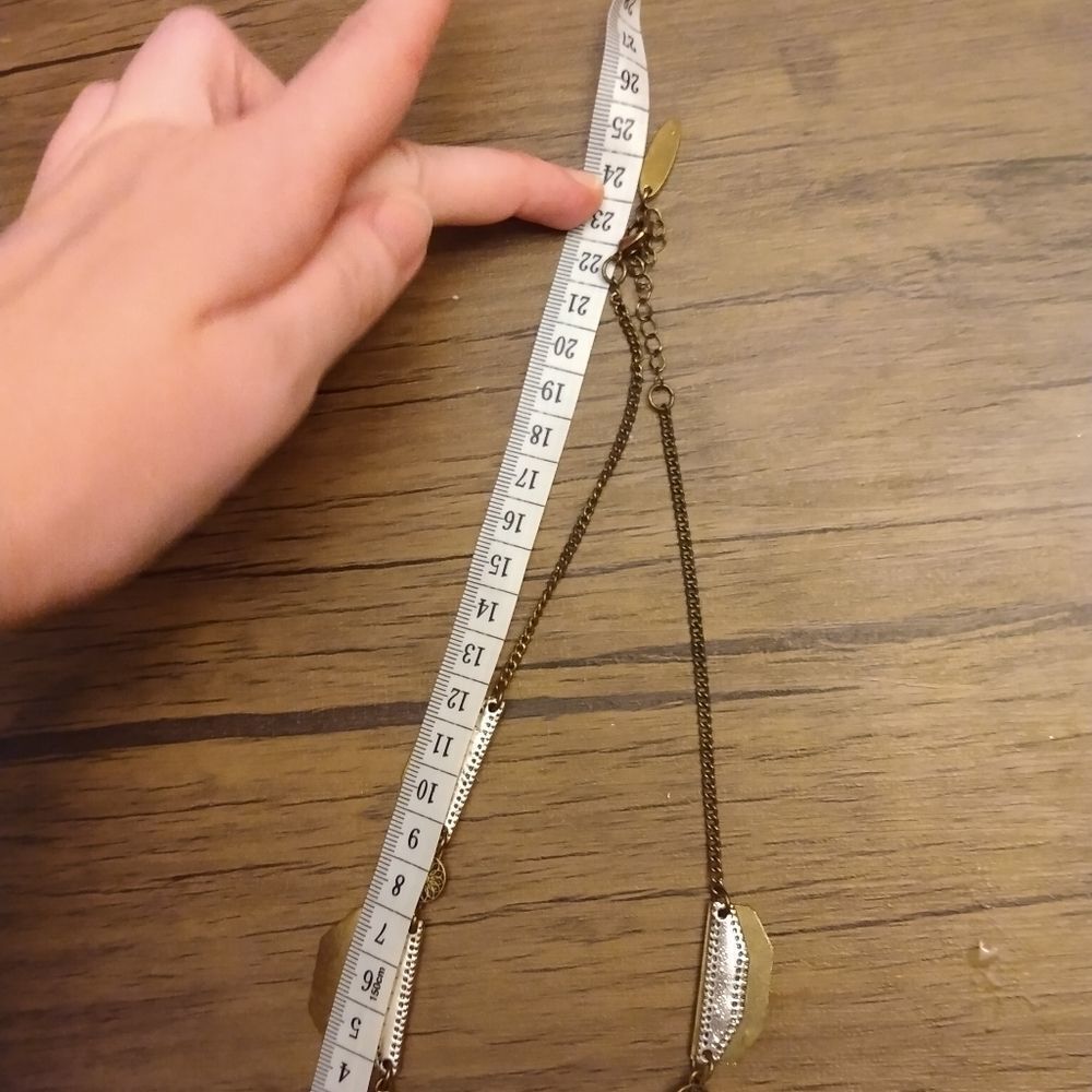 Multi moon‎ silver tribal necklace