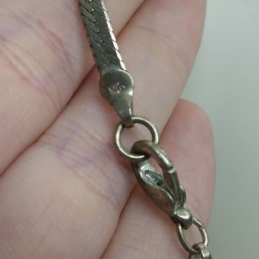 ❤️14k stamped white gold chain necklace‎ unisex