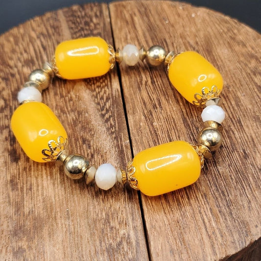 ‎B2329 Lemon Drop Bridgerton Styled Sconce Bracelet