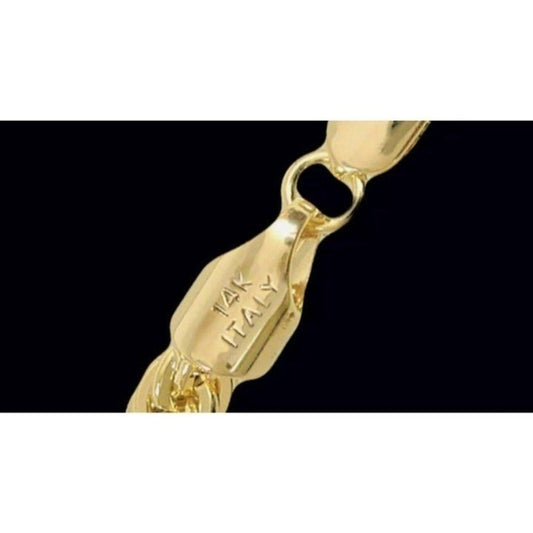 14kt Italy stamped gold Bonded Braided chain‎ anklet