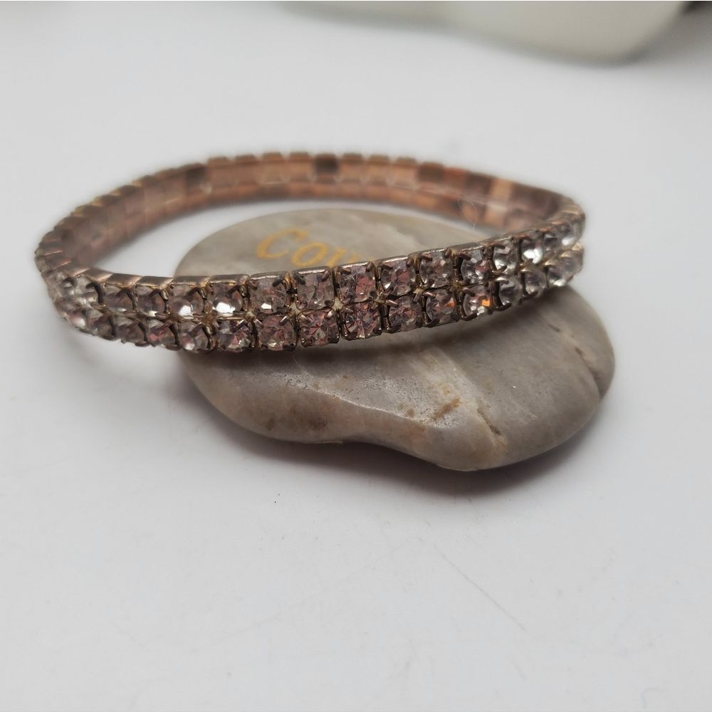 Regency crystal‎ evening wear stretch bracelet