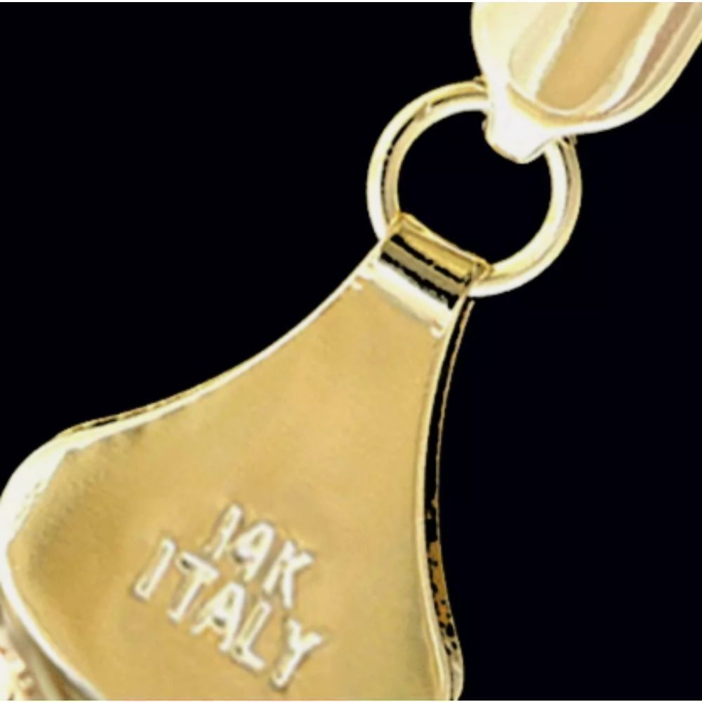14kt stamped gold‎ bonded chain herringbone necklace 24 inch length masculine