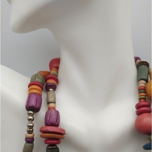 ❤️African fertility wooden beaded necklace