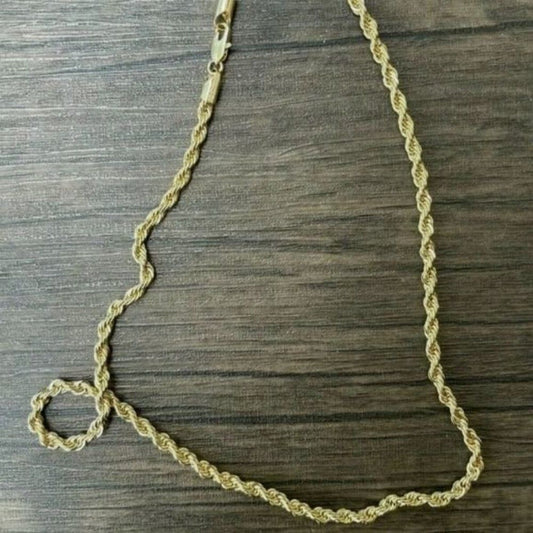 14kt stamped‎ gold Bonded Italy chain necklace masculine or feminine fine