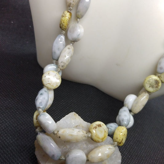 ❤️Dzi Old Carnelian Agate Ancient Himalayan Tibetan Spiritual‎ Jewelry necklace