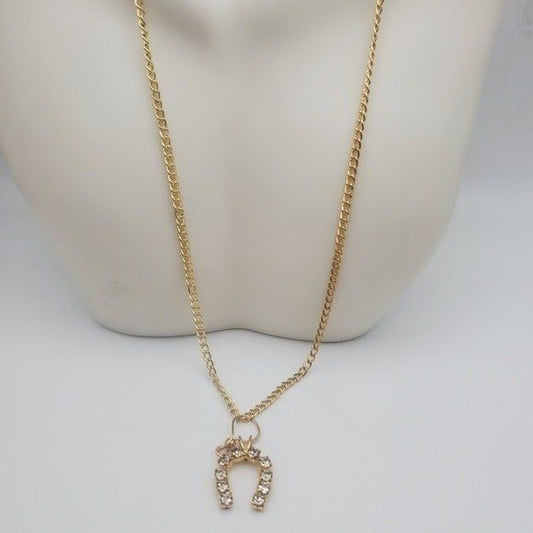 14k horseshoe necklace estate find unique good luxury luck