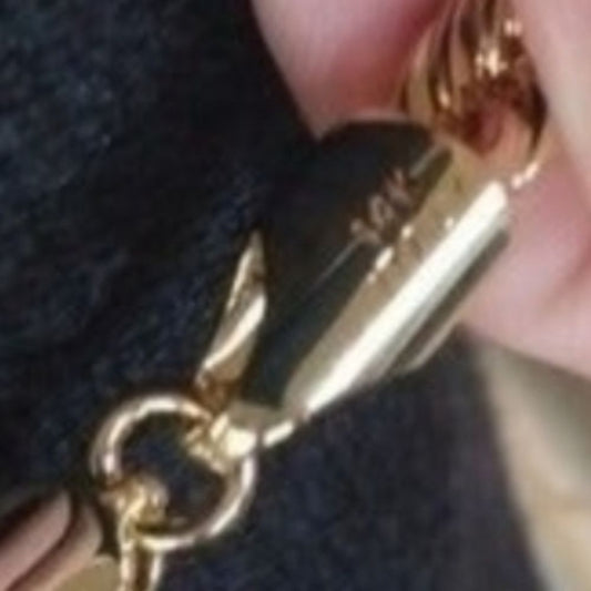 14k stamped gold rope chain necklace unisex masculine‎ or feminine gold bonded